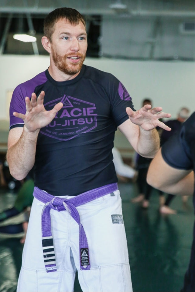 Gracie Rank Short-Sleeve Rashguard (Men) Purple
