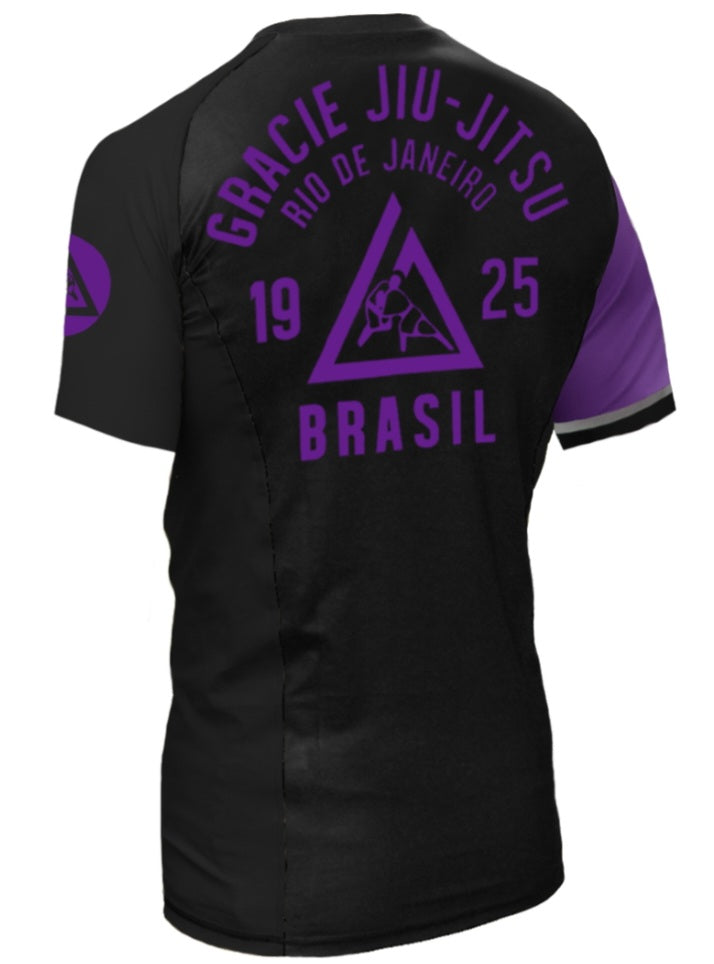 Gracie Rank Short-Sleeve Rashguard (Men) Purple