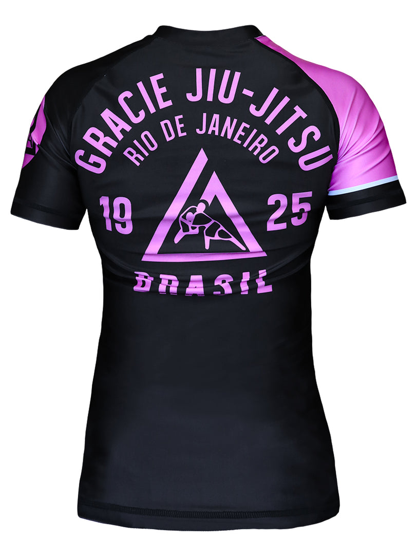 Gracie Pink Short-Sleeve Rashguard (Ladies)
