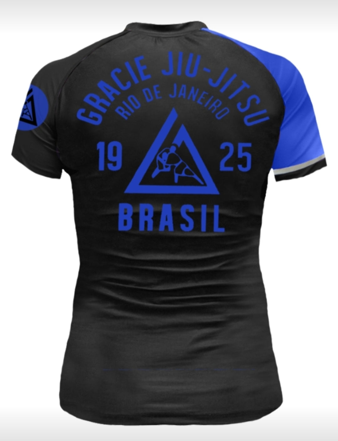 Gracie Rank Short-Sleeve Rashguard (Ladies) Blue