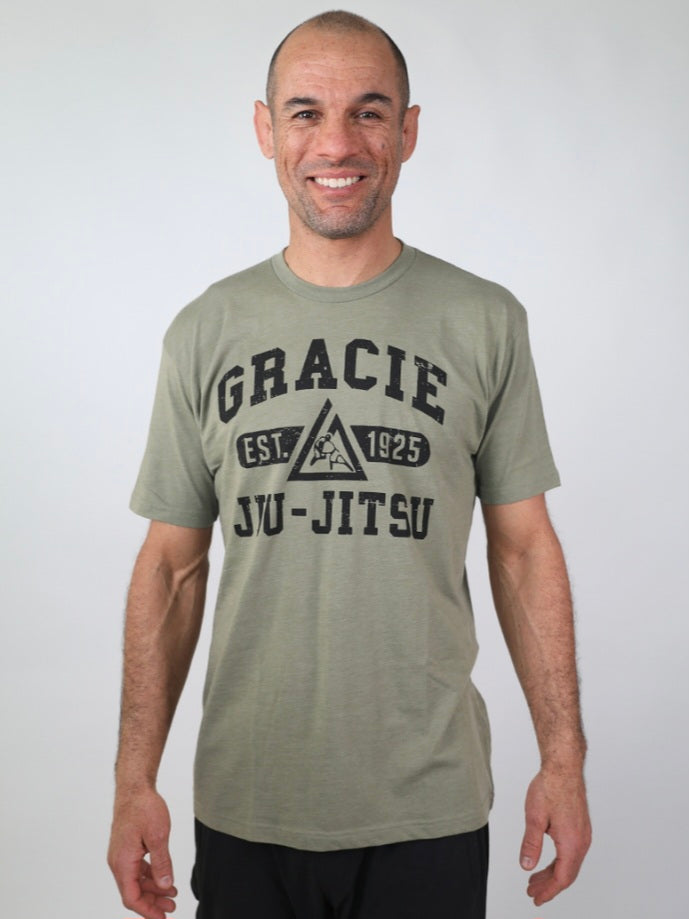 Gracie University Tee Olive (Men)