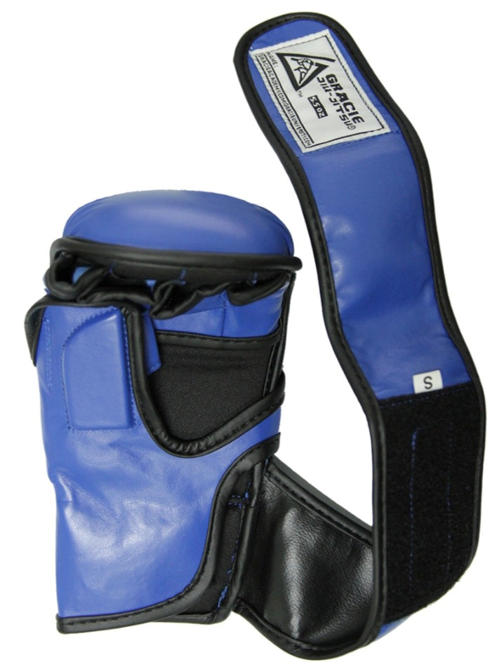 Leather Gracie Triangle 5.5oz Sparring Gloves