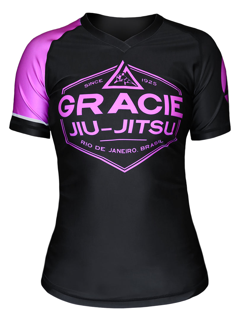 Gracie Pink Short-Sleeve Rashguard (Ladies)