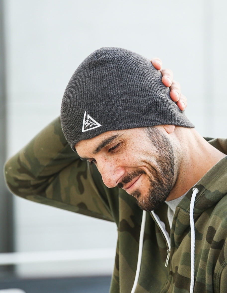 Gracie Triangle Beanie (Charcoal)